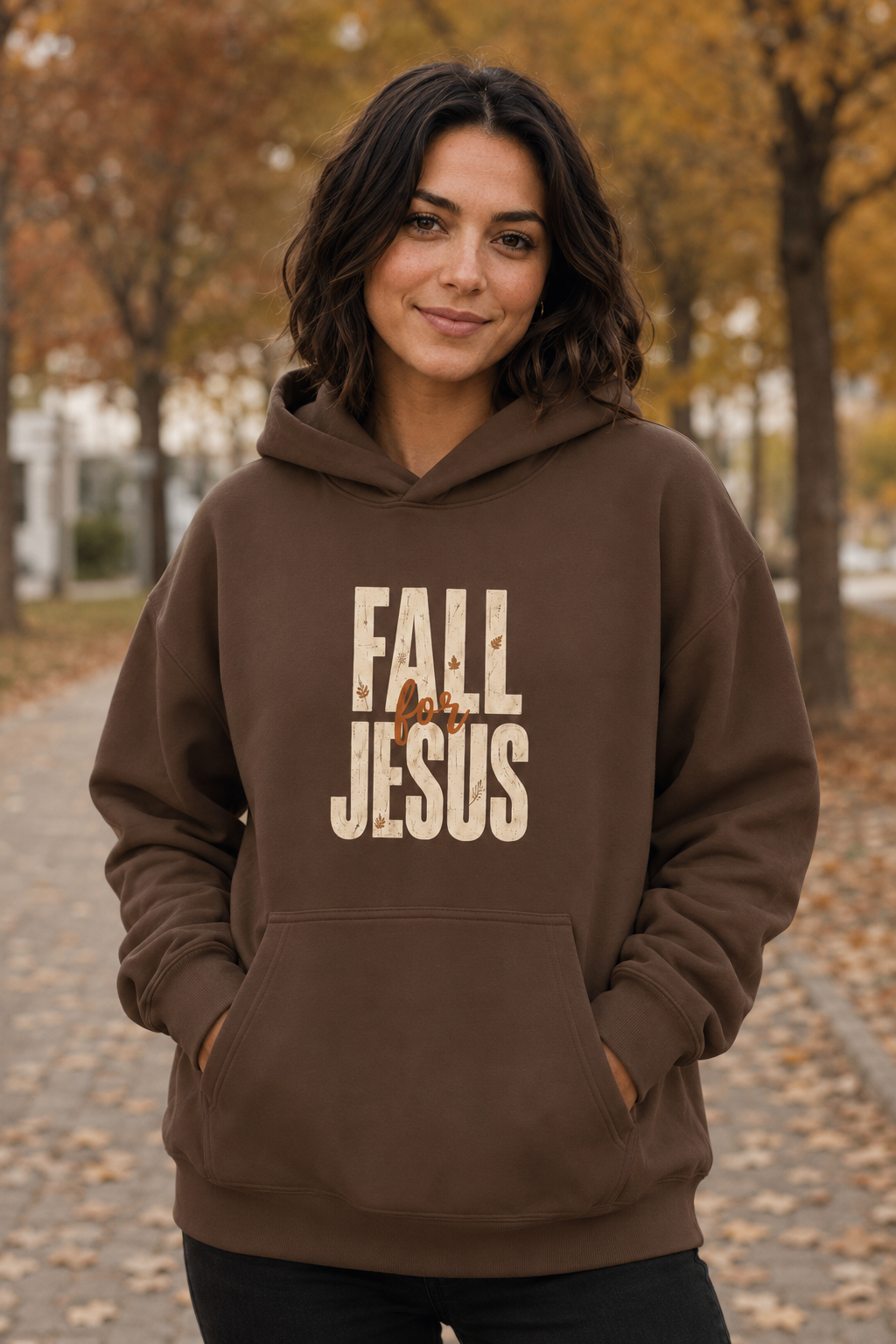 Fall for Jesus Heavyweight Pullover Hoodie