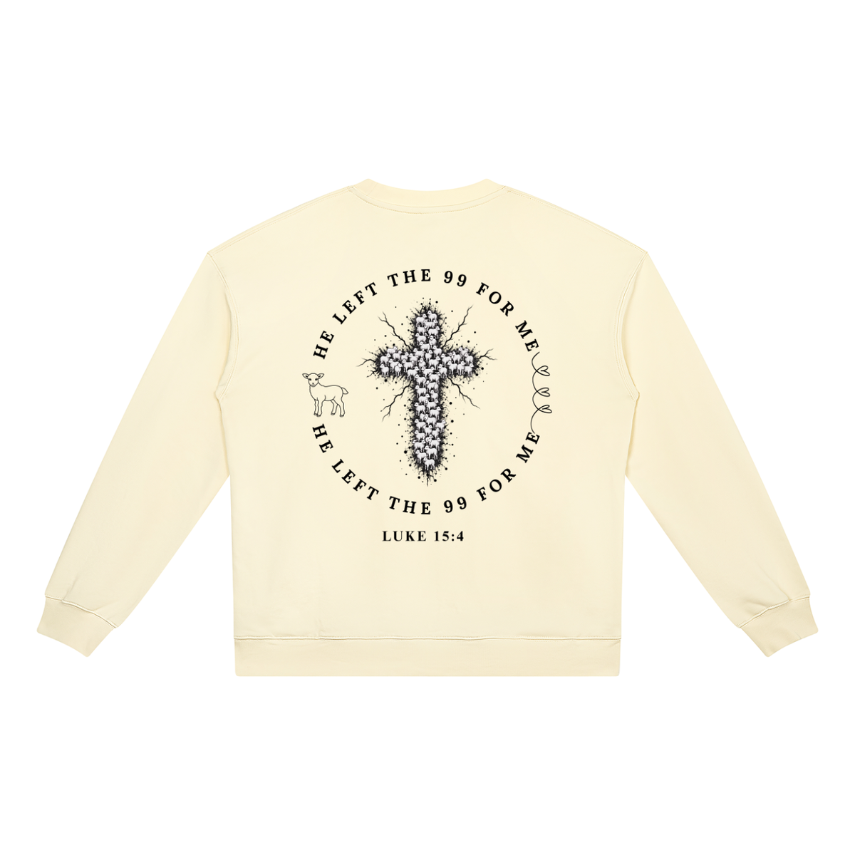 He Left The 99 for Me Heavyweight Crewneck Sweatshirt