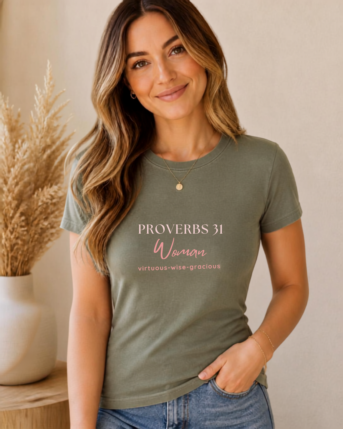 Proverbs 31 Woman Vintage Washed Tee