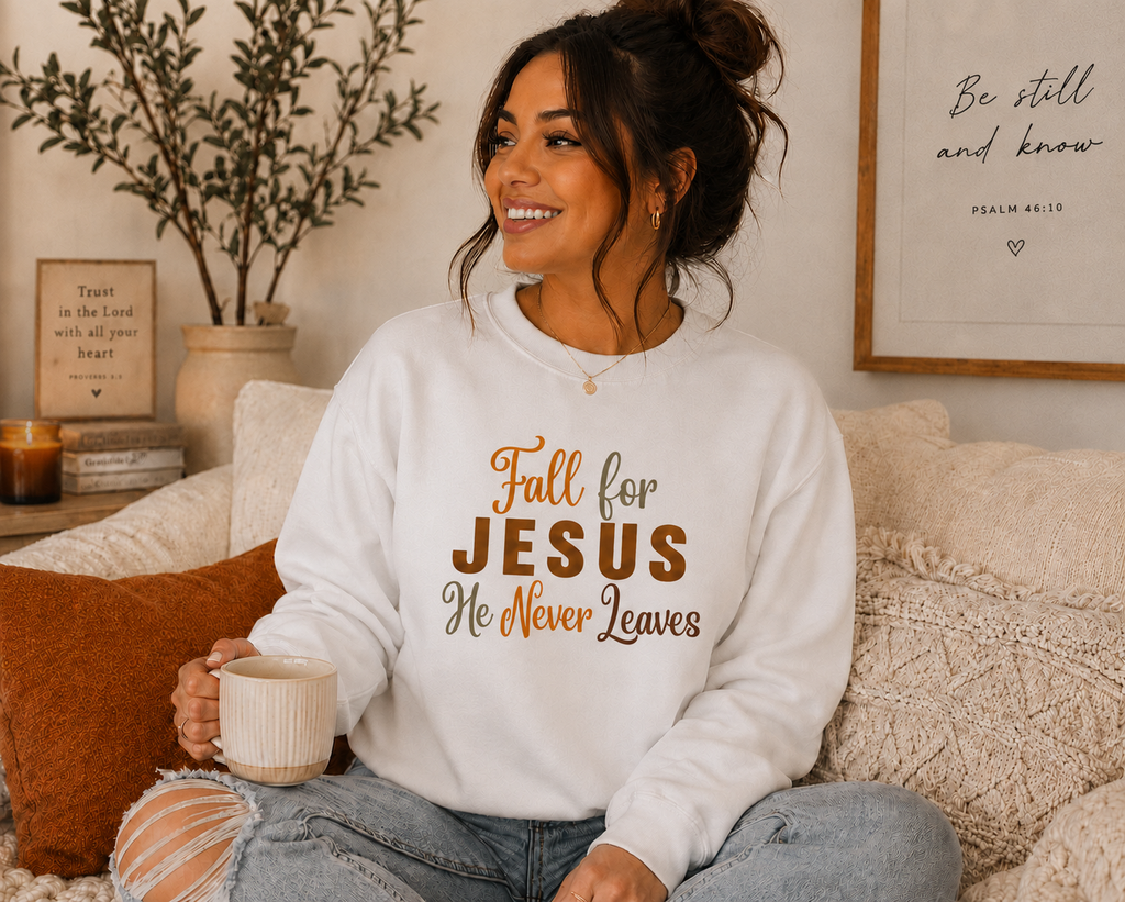 Fall for Jesus Loose Crewneck
