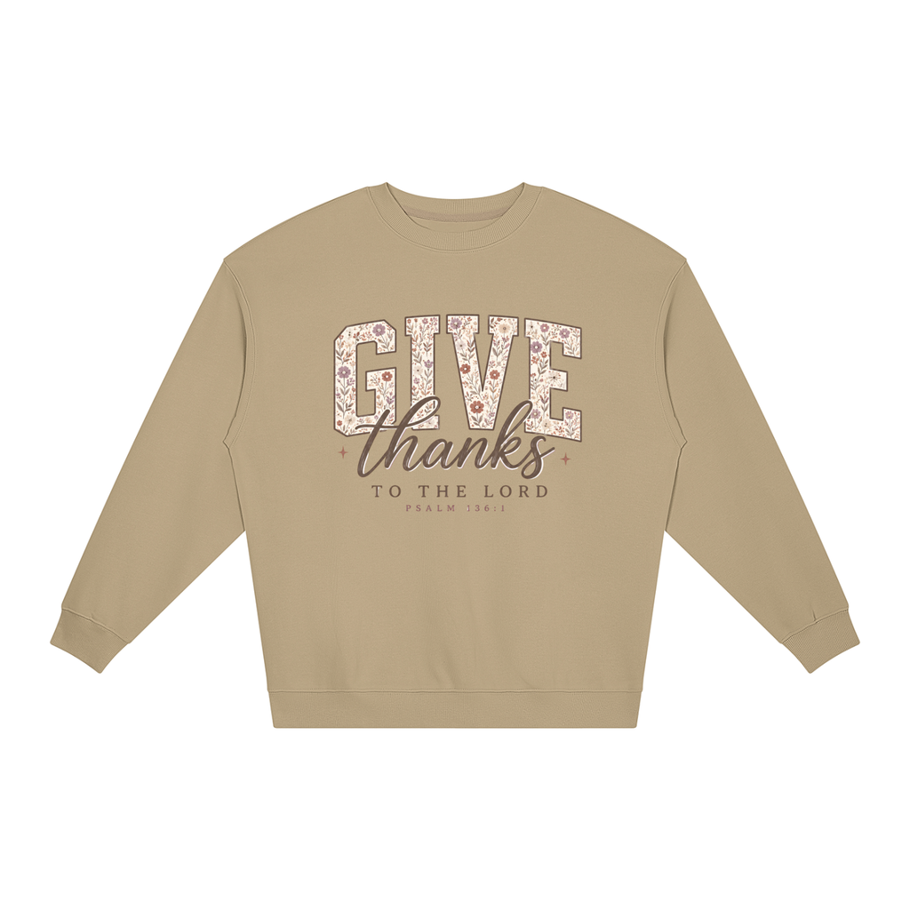 Give Thanks to the Lord Fall Crewneck Sweatshirt