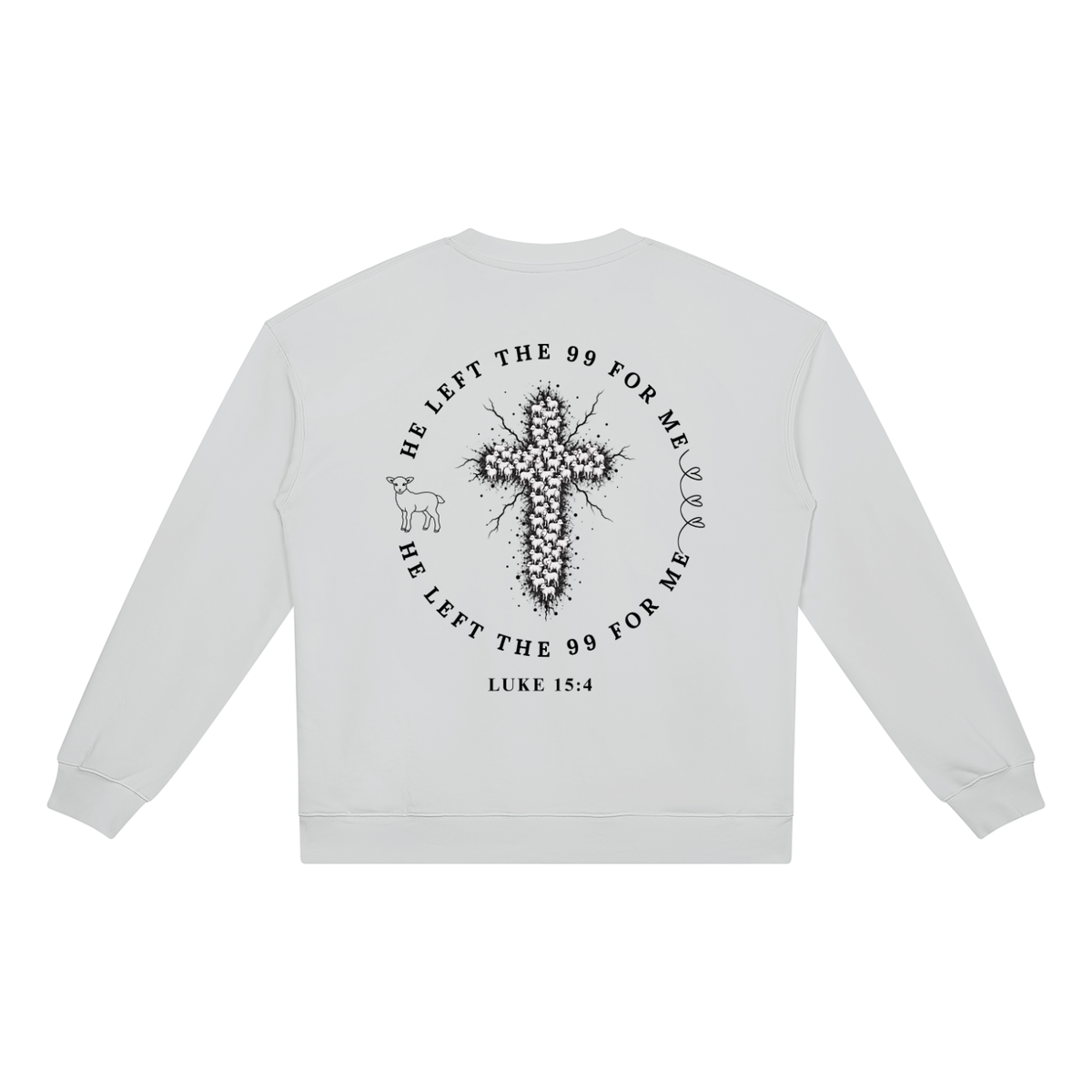 He Left The 99 for Me Heavyweight Crewneck Sweatshirt