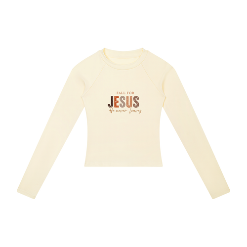 Fall for Jesus Slim Raglan Tee