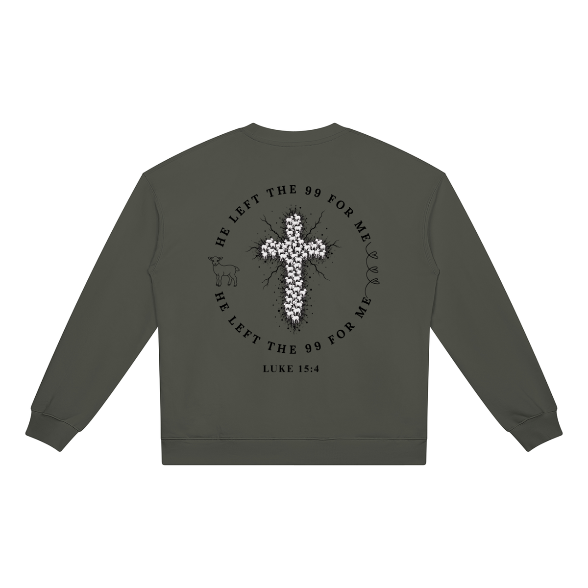 He Left The 99 for Me Heavyweight Crewneck Sweatshirt