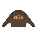 Give Thanks to the Lord Fall Mock-Neck Crew Sweatshirt