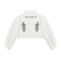 Proverbs 31 Floral Cross Women’s Cropped Denim Jacket