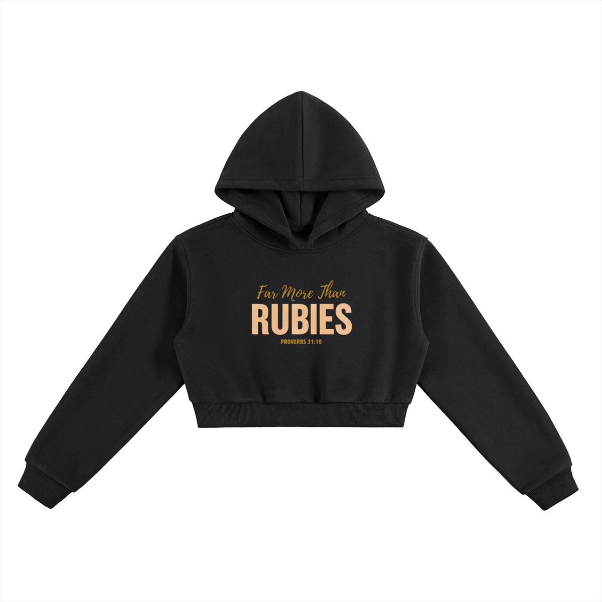 Far More Than Rubies Cropped Hoodie