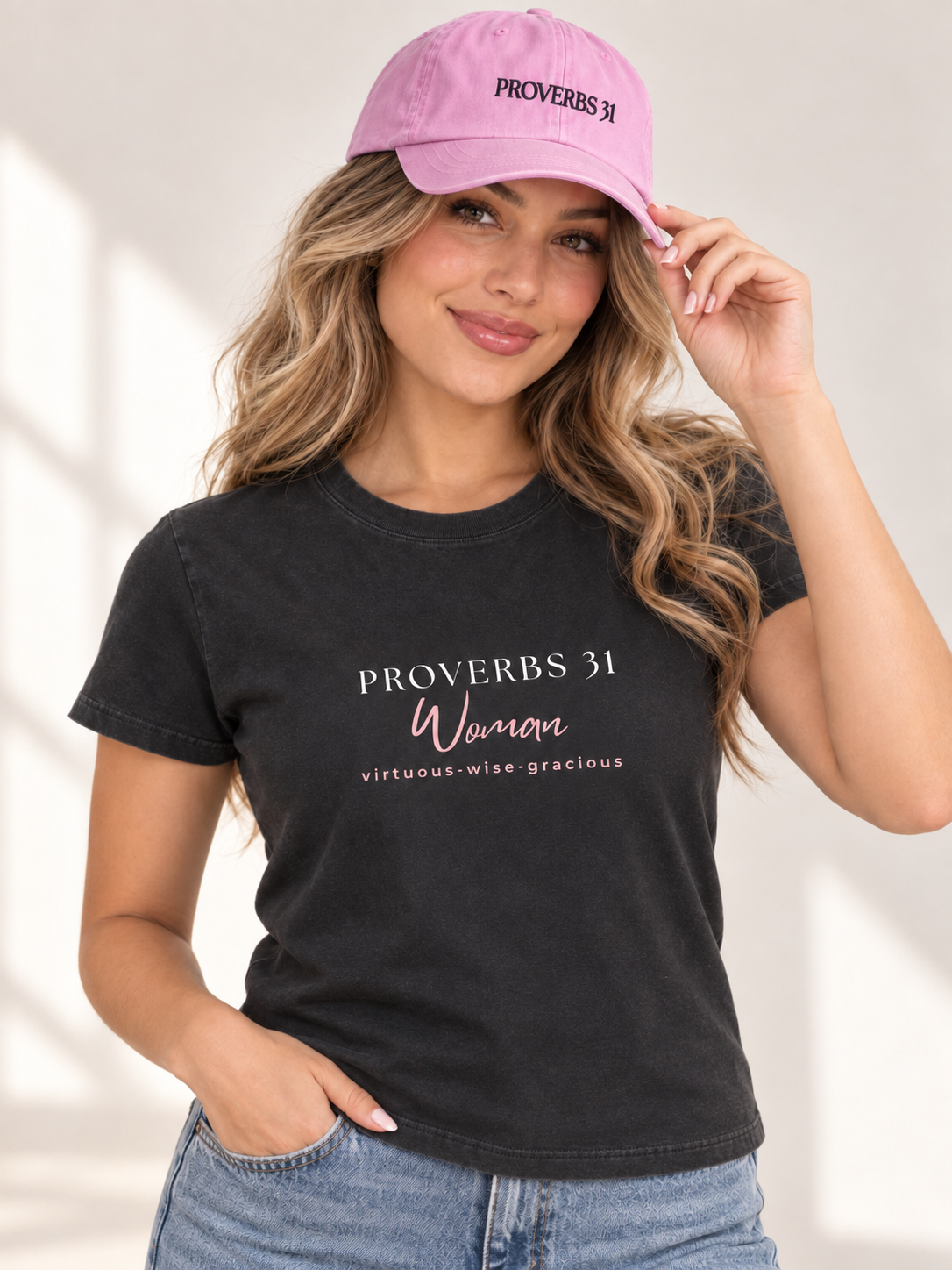 Proverbs 31 Woman Vintage Washed Tee